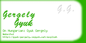 gergely gyuk business card